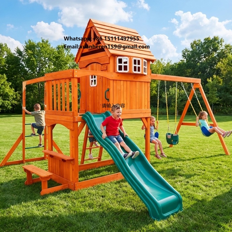 ชุดเครื่องเล่นสนามเด็กเล่นกลาง - Kids Outdoor Climbing Frame บทวิจารณ์และราคา
