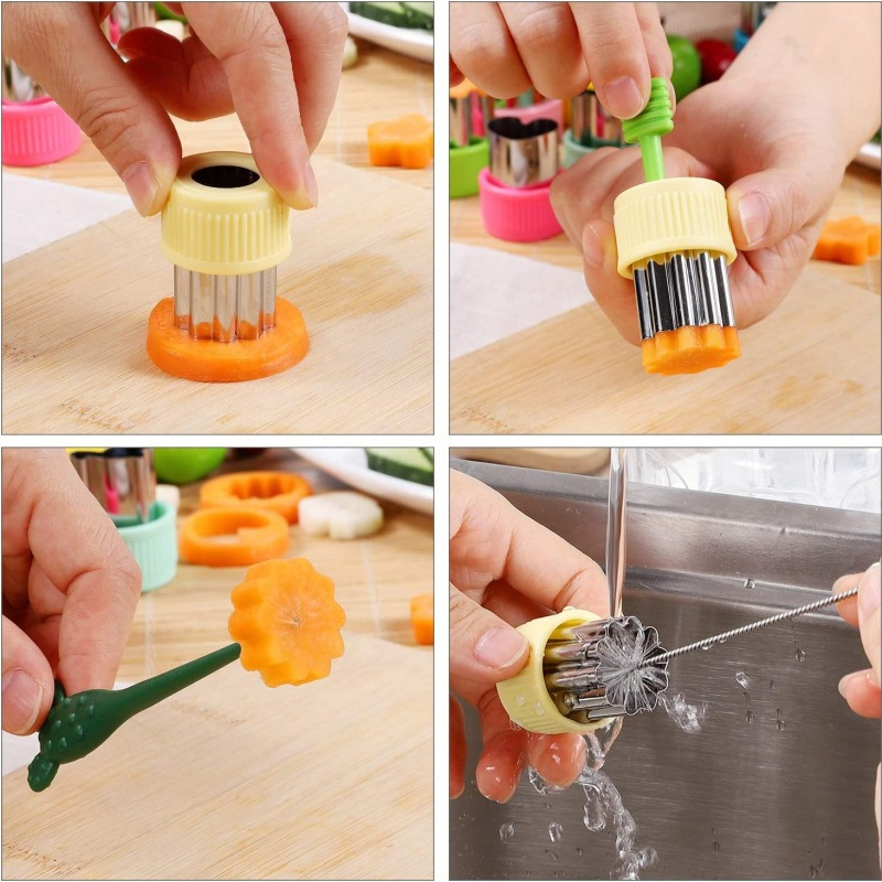 เครื่องตัดผักสแตนเลสรูปร่างชุด - Kids Outdoor Kitchen Accessories บทวิจารณ์และราคา