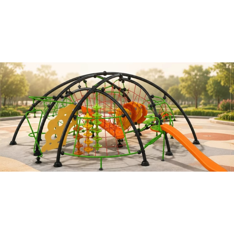 โครงสร้างปีนป่าย, โดมเชือกกลาง - Kids Outdoor Climbing Frame บทวิจารณ์และราคา