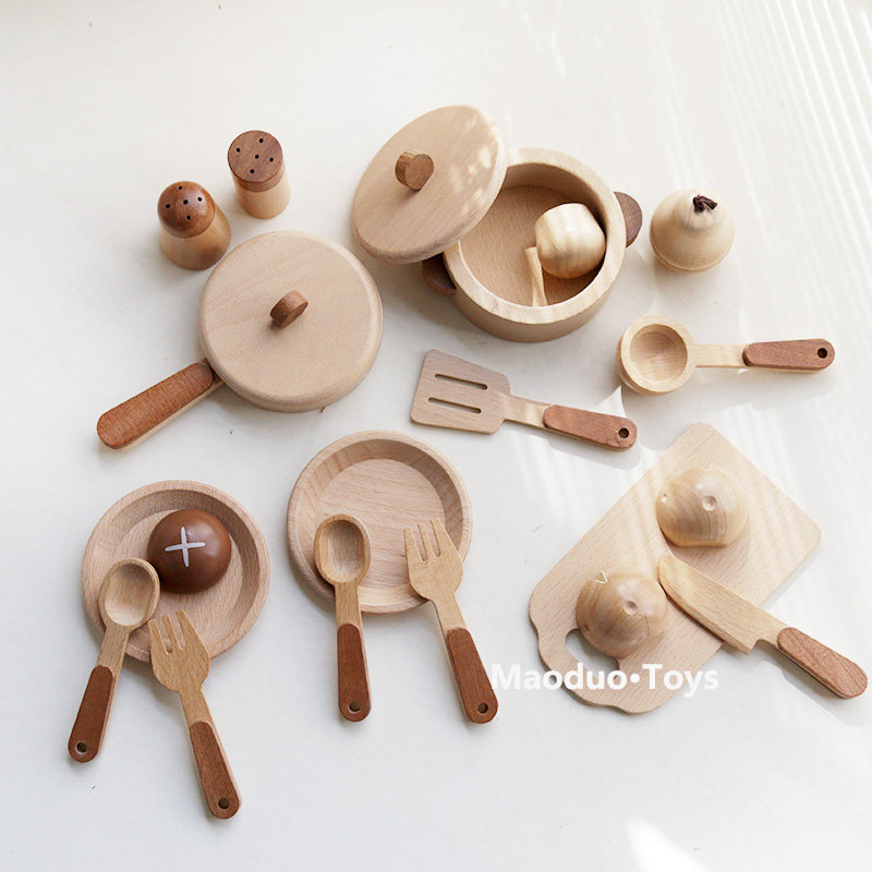 ชุดครัวไม้บีชสำหรับเด็กของเล่น - Kids Outdoor Kitchen Accessories บทวิจารณ์และราคา