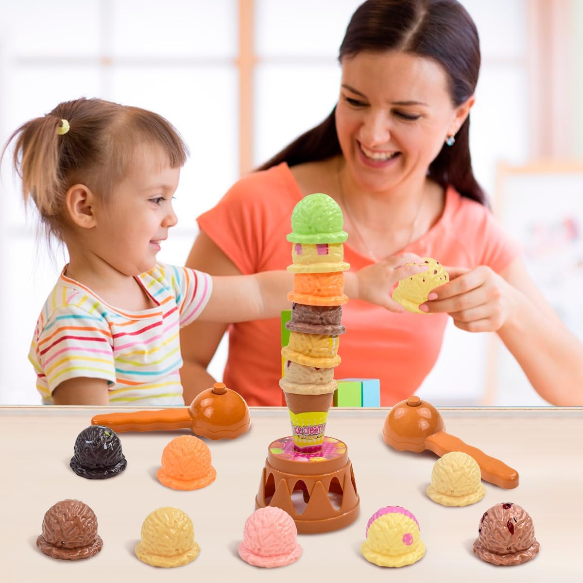 ไอศกรีมเด็กซ้อนเกมจําลองอาหาร  - Kids Outdoor Kitchen Accessories บทวิจารณ์และราคา