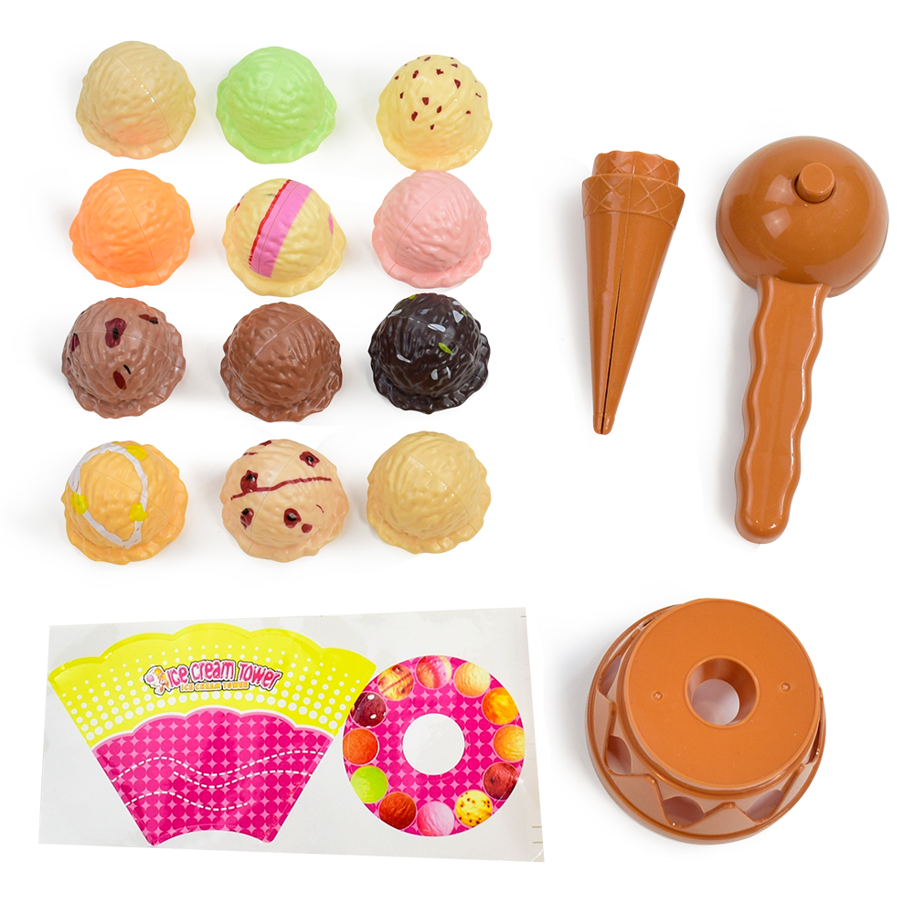 ไอศกรีมเด็กซ้อนเกมจําลองอาหาร  - Kids Outdoor Kitchen Accessories บทวิจารณ์และราคา
