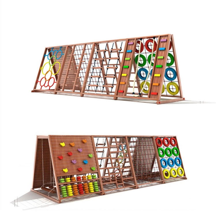 โครงปีนป่ายกลางแจ้งทำจากไม้สำห - Kids Outdoor Climbing Frame บทวิจารณ์และราคา