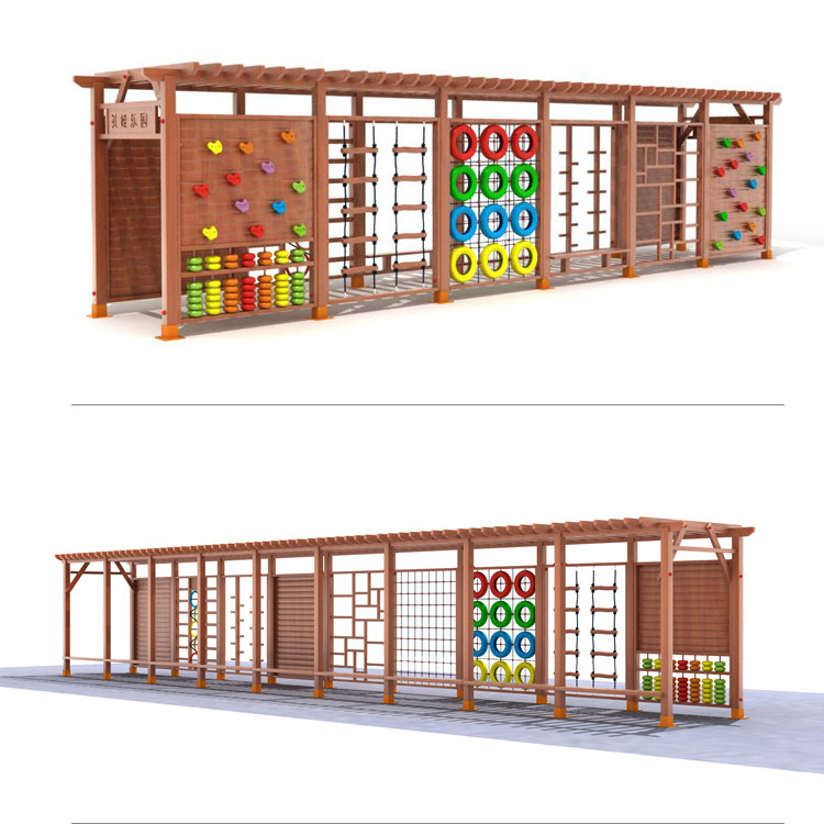 โครงปีนป่ายกลางแจ้งทำจากไม้สำห - Kids Outdoor Climbing Frame บทวิจารณ์และราคา