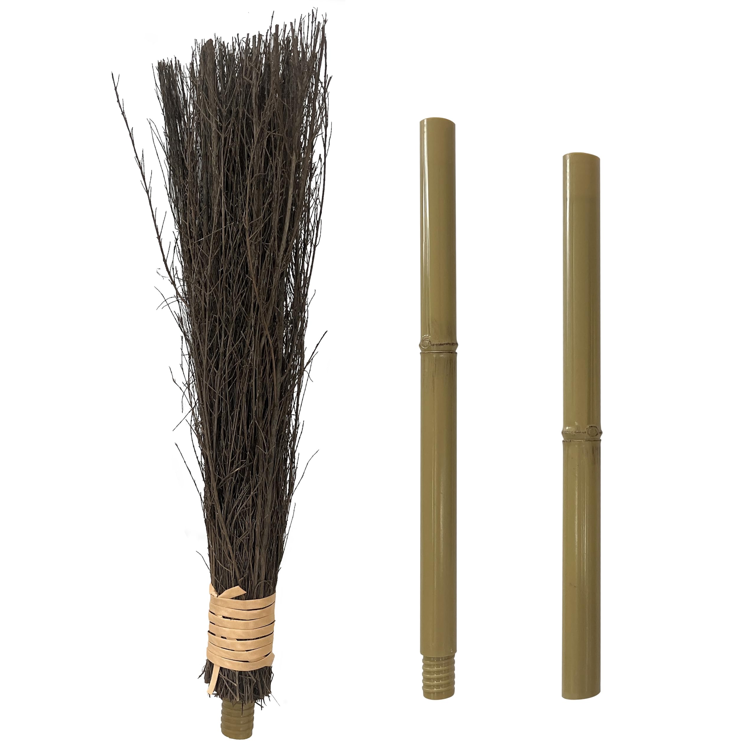 ไม้กวาดแม่มดไม้ไผ่ขนาด 40 นิ้ว - Kids Outdoor Broom บทวิจารณ์และราคา